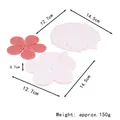 Professional petal shaped silicone mold with precise dimensions for cake decorating - Layered Petal Style (50-1936-B) / 14.5cmx13.5cmx0.7cm / White