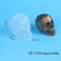 3D skull silicone mold for candle and resin making with dimensions shown - Large Scarface Skull (60-1168)