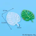 Stampo in silicone a foglia di Monstera per sottobicchieri in resina 12.2x8.7cm - Stile Foglia (60-242) / 12.2x8.7x0.8cm
