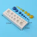 Mehrgroße Perlenkugel-Silikonform für DIY-Fondant-Kuchendekoration und Bastelarbeiten - Mehrgrößen-Perlenform (50-2108-B)