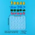 Detailed size specifications for mini animal silicone mold for DIY earring pendants - Animal Shapes Style (60-1454)