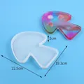 Grande stampo in silicone a forma di fungo per vassoio portaoggetti e sottobicchieri fai da te - Stile Fungo (60-1161) / 22.5x19.3x2cm