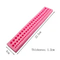 Pink silicone pearl rope mold for fondant cake borders DIY chocolate baking tool kit - Pearl Rope Border Style (04120-A) / 22.5cmx4cmx1.2cm / Pink