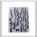 Style G plastic embossing folder with various wavy line and ribbon patterns - Wave and Curve Mix (58029)