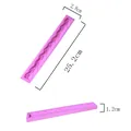 Braided lace silicone fondant mold 25.2x2.8x1.2cm for cake border decoration. - Woven Border Style (50-205-A) / 25.2x2.8x1.2cm