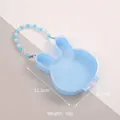 Süße hellblaue Geschenkbox in Hasenform aus Kunststoff für kreatives DIY-Schreibwaren - Rabbit ear Blue