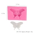 Moule en silicone papillon rose pour chocolat et décoration de gâteaux fondant - Petit Moule Papillon Unique (50-1741) / 5.7x4.2cm / Rose