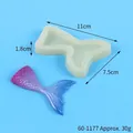 Mermaid tail silicone mold for resin and fondant DIY baking crafts, size 11x7.5cm - Fish Tail Style (60-1177)