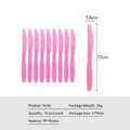 10er-Pack rosa Einweg-Kunststoffmesser für die Dekoration von Kindergeburtstagen - 10-Teiliges Rosa Messer-Set