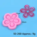 Sunflower shaped silicone mold for resin DIY charms and phone case decorations - Five-Petal Flower Style (50-260-A)