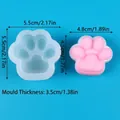 Molde de silicona pata de gato para velas aromáticas, pudín y postres artesanales - Aprox. 5.5x5.5x3.5cm