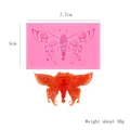 Moule en silicone papillon détaillé pour la décoration de gâteaux et loisirs créatifs - Papillon Réaliste Moyen (50-1824) / 7.7x5cm / Rose