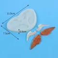 DIY angel wing silicone mold for resin and baking with measurements, size 11.5x7.5cm - Wings Style (60-1180)