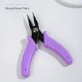 Professional round nose pliers with purple handles for jewelry making - Round Nose Pliers