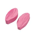 Pink petal leaf shaped silicone mold for fondant cake and chocolate clay decoration - Flower Leaf Texture Style (50-954-A) / Pink