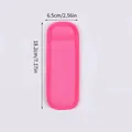 Bright pink neoprene popsicle sleeve holder with dimensions of 6.5 cm by 18.2 cm - Pink