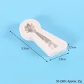 White flower vase silicone fondant mold, size 9.5x3.8x1.5cm, weight approx 35g - Tulip Flower Arrangement Vase Mold (50-1989) / 50-1989-B (9.5x3.8x1.5cm)