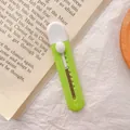 Compact candy-colored mini utility knife for opening courier boxes and letters - Green + White