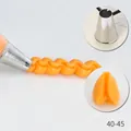 Professional stainless steel icing piping tip with 6-teeth design for baking - Teeth Pattern (40-45) / 40-45