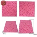 Pink heart lace silicone fondant mold for DIY cake decorating 10cm square tools - Heart Lace Square Mold (50-132-A) / 10cm x 10cm x 0.5cm / Pink