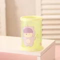 Porte-stylo cylindrique mignon avec personnage de dessin animé pour le bureau - Garçon de dessin animé