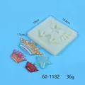 Professional crown and star shaped silicone mold for DIY resin and baking, approx 36g - 4-Cavity Crown Style (60-1182)