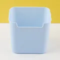 Light blue minimalist desktop storage box and office pen holder for stationery desk - Blue