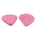 Pink petal shaped silicone mold for fondant cake decoration and clay crafting. - Realistic Petal Style (50-963-A) / Pink