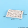 Graue Silikonform mit Textur für Fondant-Kuchendekoration, 17,5x10,4 cm, ca. 246 g - 17.5x10.4x2cm