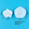 Orchid flower silicone mold for DIY resin crafts with 65g weight and 2.1cm thickness - Orchid Style (50-3633-D)