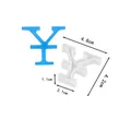 Silicone Yen currency symbol mold for DIY chocolate and cake decorating - 60-416