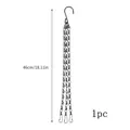 Durable black 3-strand metal hanging chain for flower pots and baskets, 46cm long - Hanging Chain (J230632) / 1 Piece