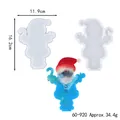 DIY Santa Claus silicone resin mold for Christmas crafts and desktop decor 16.2x11.9cm - Santa Claus Style (60-920)