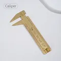 Mini brass sliding vernier caliper for jewelry making and DIY crafts measurements - Brass Sliding Caliper