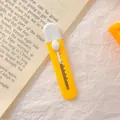 Compact candy-colored mini utility knife in yellow for cute stationery collections - Yellow + White