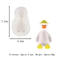 Entenförmige Silikonform für Moussekuchen und Bastelarbeiten, 7,2x4,3cm Maße - Gelber Hut Stil (50-2795-D) / 50-2795-D