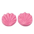 Pink petal and leaf shaped silicone mold for chocolate and fondant cake decoration tool - Bionic Radial Petal Style (50-965-A) / Pink