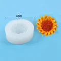 Sunflower silicone mold for DIY resin crafts with dimension 8cm and 95g weight - Sunflower Style (50-3292-D)