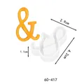 Ampersand symbol silicone mold for DIY cake decoration and resin crafts 4.2x2.9cm - 60-417
