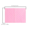 Pink silicone lace fondant mold chocolate embossing mat with dimensions 24.9cm x 18.5cm - Dot Texture Style (50-603) / 24.9x18.5cm