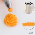 Stainless steel cake decorating piping tip model 40-61 for cream and cookie patterns - 6-Teeth 6-Holes Piping Tip (40-61) / 40-61