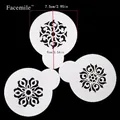 Mandala-Muster Kuchen-Sprühschablonen-Set für Spitzenprägung und Fondant-Dekoration - Mandala Blumenmuster (53017) / Dreiteiliges Set