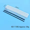 Long silicone pearl bead chain mold for DIY resin jewelry and fondant cake decorating - Pearl Style (60-1186)