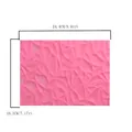 Pink silicone floral lace mold for fondant and chocolate cake decorating, 24.4 x 18.2 cm. - Leaf Relief Style (50-575) / 24.4x18.2cm