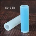 Moules cylindriques en silicone bleu et blanc pour pendentifs de bijoux en résine DIY - Style Cylindre Long (50-388)