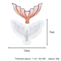 Silicone mermaid tail mold with finished sample for DIY resin and baking crafts, 14x7cm - Mermaid Tail (60-500)