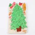 Christmas silicone mold with tree gingerbread man and stocking shapes - Christmas Tree and Accessories Set (50-739-B) / Gray