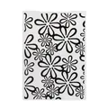 Detailed macro view of plastic fondant embossing folder with floral daisy patterns - Windmill Flower Pattern / 56020 Style