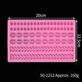 Pink silicone fondant mold with braided and knitted textures for cake decorating - Multi-Texture Woven Style (50-1212-A) / 20x12.5cm / Pink