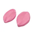 Pink petal and leaf shaped silicone mold for fondant cake decoration and clay DIY - Botanical Texture Mold (50-973-A) / Pink
